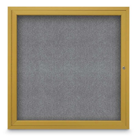 United Visual Products Sliding Door Indoor Enclosed Corkboard, 9 UV9029ACS-SATIN-AMETHY
